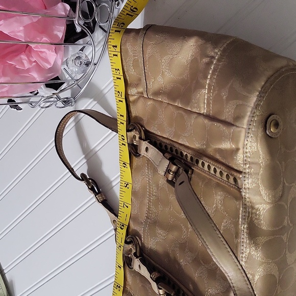 Vintage Coach Metallic Lurex tote - Picture 10 of 11